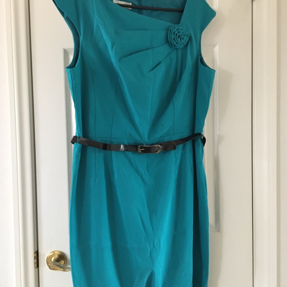 Dress Barn - turquoise dress